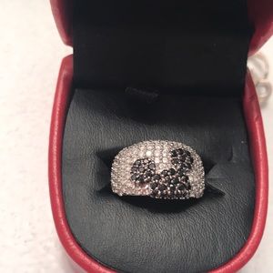 Disney sterling and cubic zirconia Mickey ring